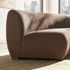 Rialta Curved Armless Slub Weave Fabric Sectional Loveseat by Modway / EEI-7737