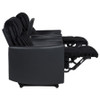 Madden 3-piece Corduroy Upholstered Manual Theater Seating Black / CS-600151-S2A