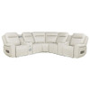 Rojas 3-Piece Dual Power L-Shaped Sectional Sofa with Bluetooth Greige / CS-609627PP
