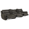 Marcell 5-Piece 3-Seat Power Home Theater Seating with Dual Consoles Grey / CS-609697PT