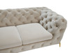 Quincey - Transitional Beige Velvet Chair / VGKNK8520-BEI-CH