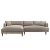 Zoya Left-Facing Down Filled Overstuffed Boucle Sectional Sofa by Modway / EEI-7755
