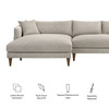 Zoya Left-Facing Down Filled Overstuffed Boucle Sectional Sofa by Modway / EEI-7755