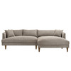 Zoya Right-Facing Down Filled Overstuffed Boucle Sectional Sofa by Modway / EEI-7756