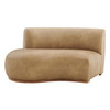 Rialta Curved Left-Arm Vegan Leather Sectional Loveseat by Modway / EEI-7782