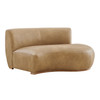 Rialta Curved Right-Arm Vegan Leather Sectional Loveseat by Modway / EEI-7784