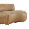 Rialta Curved Right-Arm Vegan Leather Sectional Loveseat by Modway / EEI-7784
