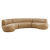 Rialta 3 Piece Curved Vegan Leather Sectional Sofa by Modway / EEI-7788