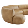 Rialta 3 Piece Curved Vegan Leather Sectional Sofa by Modway / EEI-7788