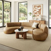 Rialta 3 Piece Curved Vegan Leather Sectional Sofa by Modway / EEI-7788