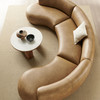 Rialta 3 Piece Curved Vegan Leather Sectional Sofa by Modway / EEI-7788