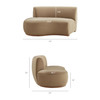 Rialta 3 Piece Curved Performance Velvet Sectional Sofa by Modway / EEI-7805