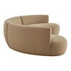 Rialta 3 Piece Curved Performance Velvet Sectional Sofa by Modway / EEI-7805