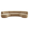 Rialta 3 Piece Curved Performance Velvet Sectional Sofa by Modway / EEI-7805