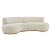 Rialta 2 Piece Curved Slub Weave Fabric Sectional Sofa by Modway / EEI-7810