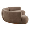 Rialta 3 Piece Curved Slub Weave Fabric Sectional Sofa by Modway / EEI-7811
