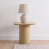 Lester Contemporary Square Wood End Table with Oak Veneer Honey Oak / CS-704937