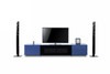 Smartbase Modern Glass Entertainment Center iPhone Or iPad Dock Ready / VGWCSMARTBASE-SMALL