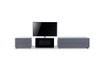 Smartbase Modern Glass Entertainment Center iPhone Or iPad Dock Ready / VGWCSMARTBASE-SMALL