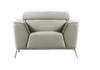 Velva Modern Beige & Brown Fabric Chair / VGMB-1677
