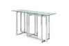 Valiant Modern Glass & Stainless Steel Console Table / VGVCK856