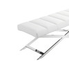 Xane - Contemporary White Vegan Leather Bench / VGGAGA-8648BE-WHT-BENCH