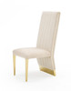Keisha - Modern Beige Velvet and Gold Dining Chair Set of 2 / VGZA-Y629-BG-DC