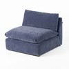 Kinsey - Modern Blue Fabric Modular Armless Seat / VGKK-KF.8035-1.5SEAT-NAVY