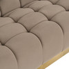 Granby - Glam Taupe Fabric and Gold Fabric Sofa / VGODZW-946-1-Light-Brown