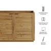 Tavira 48 Inch Shutter-Style Bathroom Vanity Cabinet by Modway / EEI-7732