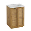 Tavira 24 Inch Shutter-Style Bathroom Vanity by Modway / EEI-7787