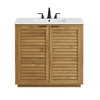 Tavira 36 Inch Shutter-Style Bathroom Vanity by Modway / EEI-7822