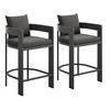 Tahoe Outdoor Patio Patio Aluminum Counter Stools Set of 2 by Modway / EEI-8108
