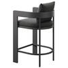Tahoe Outdoor Patio Patio Aluminum Counter Stools Set of 2 by Modway / EEI-8108