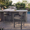 Tahoe Outdoor Patio Patio Aluminum Counter Stools Set of 2 by Modway / EEI-8108