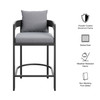Tahoe Outdoor Patio Patio Aluminum Counter Stools Set of 2 by Modway / EEI-8108