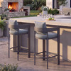 Tahoe Outdoor Patio Patio Aluminum Counter Stools Set of 2 by Modway / EEI-8108