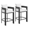 Tahoe Outdoor Patio Patio Aluminum Counter Stools Set of 2 by Modway / EEI-8108
