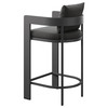 Tahoe Outdoor Patio Patio Aluminum Bar Chairs Set of 2 by Modway / EEI-8109