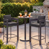 Tahoe Outdoor Patio Patio Aluminum Bar Chairs Set of 2 by Modway / EEI-8109