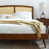Sierra Cane and Wood Queen Platform Bed With Splayed Legs by Modway / MOD-6376