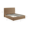 Pemberly Linen Blend Slipcovered King Size Storage Bed by Modway / MOD-7407
