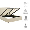 Pemberly Linen Blend Slipcovered King Size Storage Bed by Modway / MOD-7407