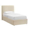 Pemberly Striped Fabric Slipcovered Twin Size Storage Bed by Modway / MOD-7408