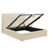 Pemberly Striped Fabric Slipcovered Full Size Storage Bed by Modway / MOD-7409