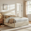 Pemberly Striped Fabric Slipcovered Full Size Storage Bed by Modway / MOD-7409