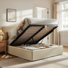 Pemberly Striped Fabric Slipcovered Full Size Storage Bed by Modway / MOD-7409