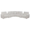 Valle 7-Piece L-Shaped Power Reclining Sectional with Dual Consoles Pearl / CS-603350P-SETA