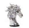 SZ0002 Modern Silver Horse Head Sculpture / VGTHSZ0002-SLV