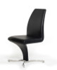 Nix - Modern Black Leatherette Dining Chair (Set of 2) / VGVCB8348-BLK